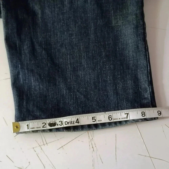 Urban Pipeline Mens MaxFlex Relaxed Straight Distressed Blue Denim Jeans 36x30 - Picture 6 of 6